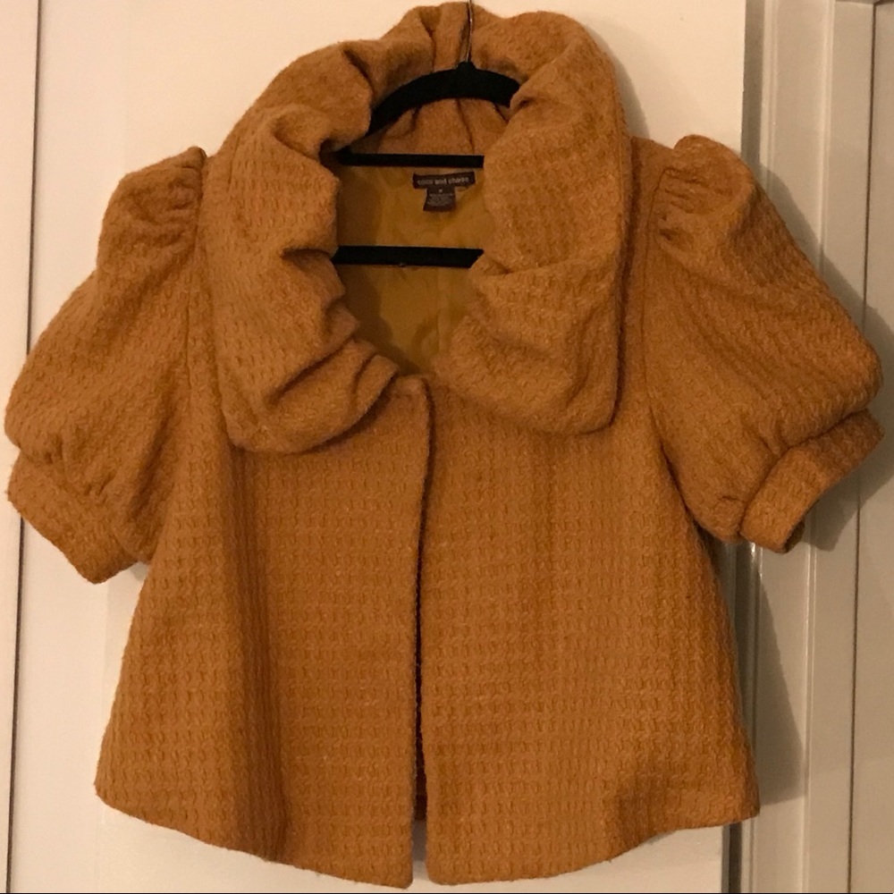 Mustard pea coat